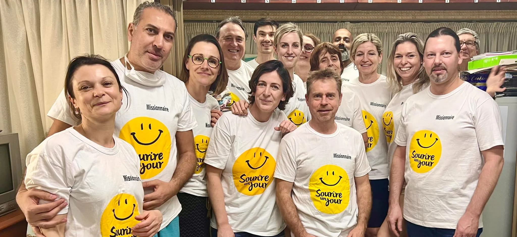 L'équipe de bénévoles Sourire un Jour en mission